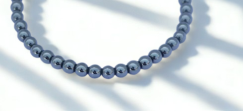 Hematite 4 mm Stone Wrist Mala/Bracelet