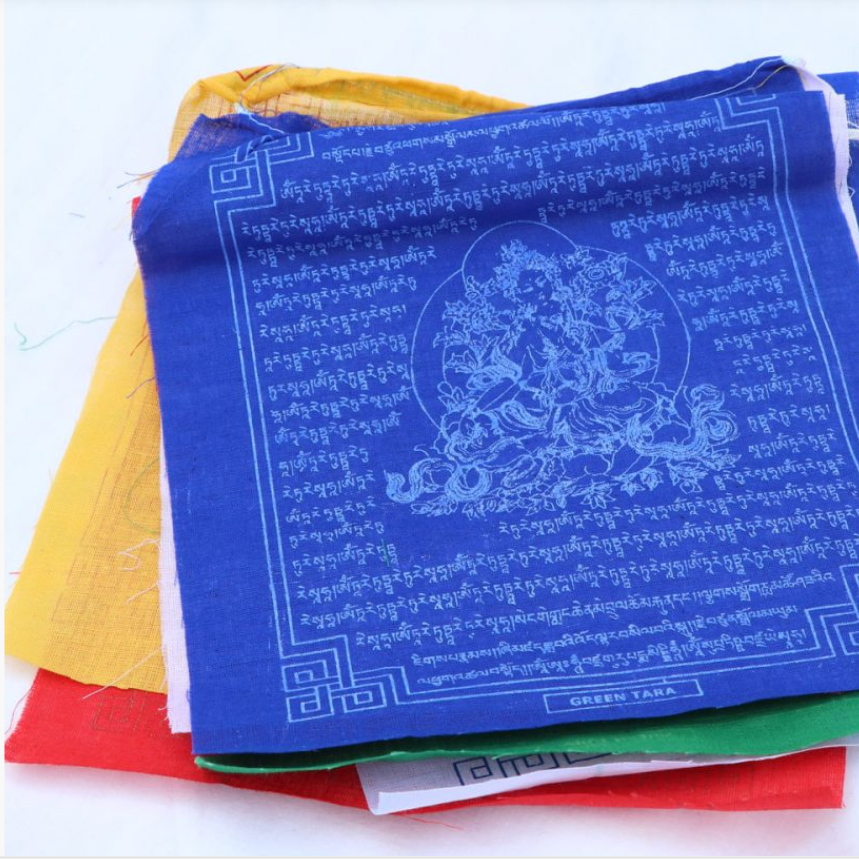 Green Tara Prayer Flag