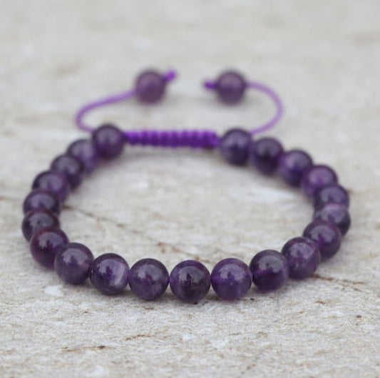 Amethyst Stone Wrist Mala