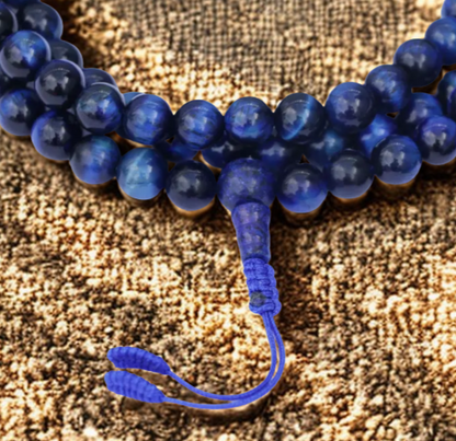 Blue Tiger Eye Stone Mala
