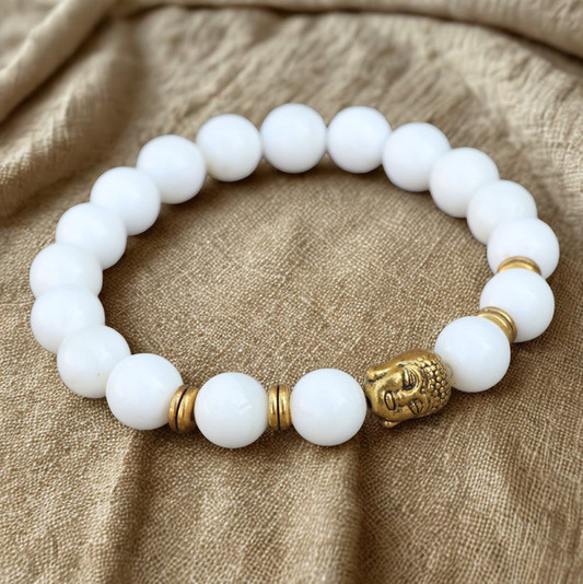 Buddha Conch Shell Wrist Mala