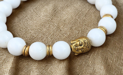 Buddha Conch Shell Wrist Mala