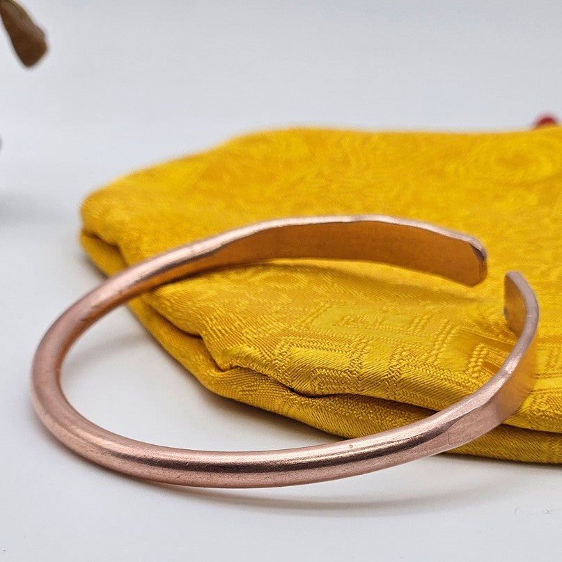 Flattened End Copper Bracelet