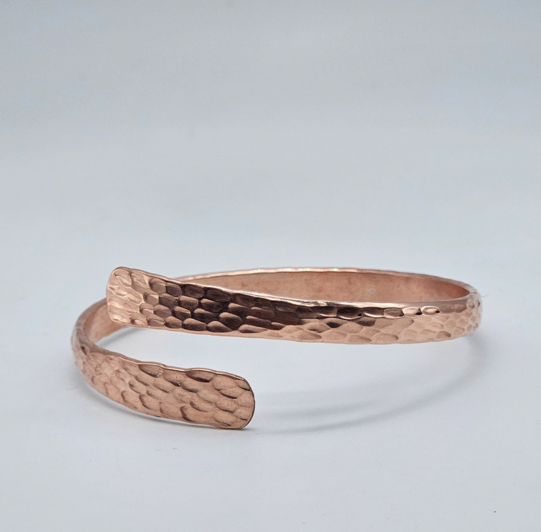 Hammered Copper Cuff Bracelet