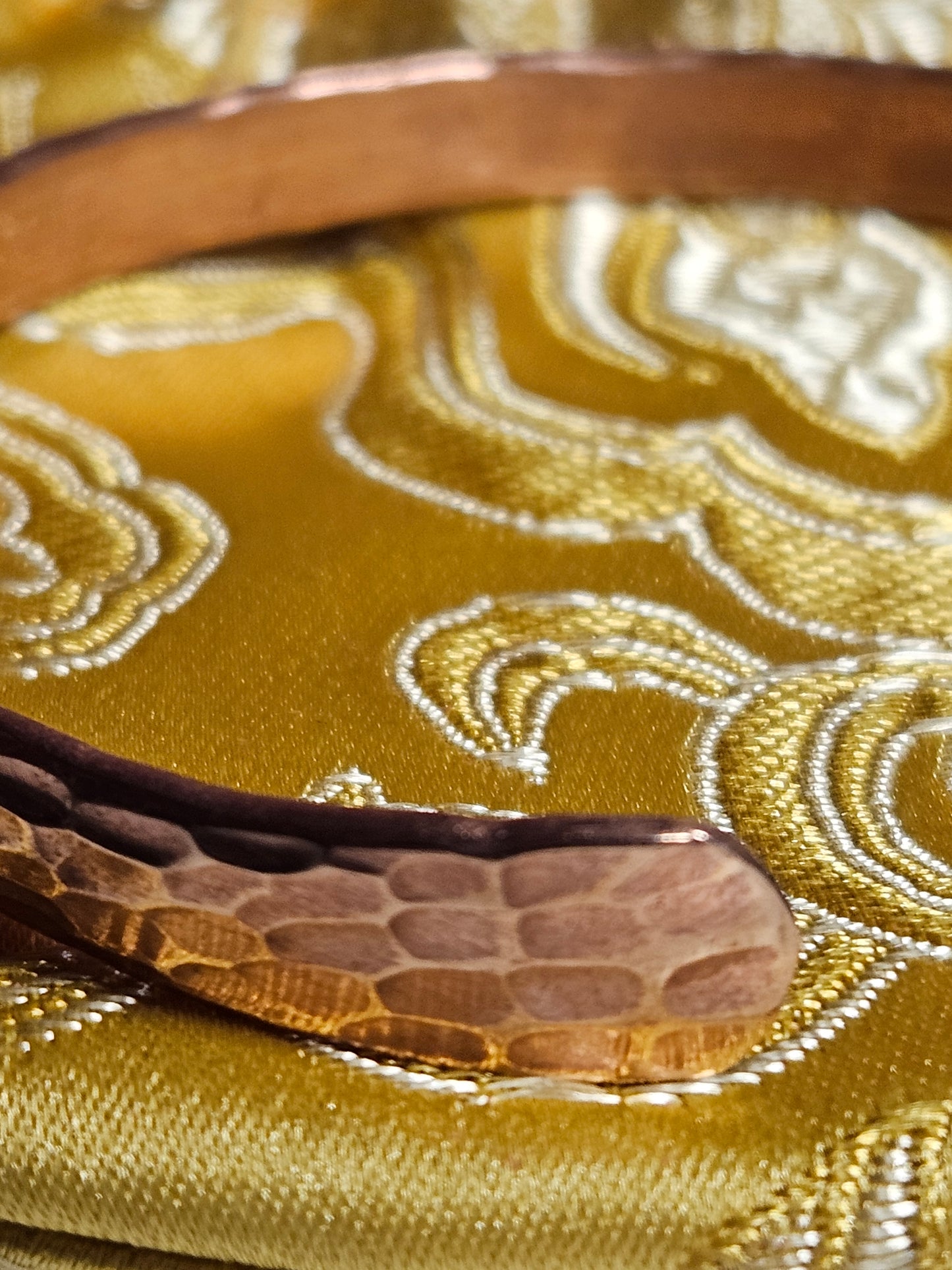 Hammered Narrow Copper Bracelet