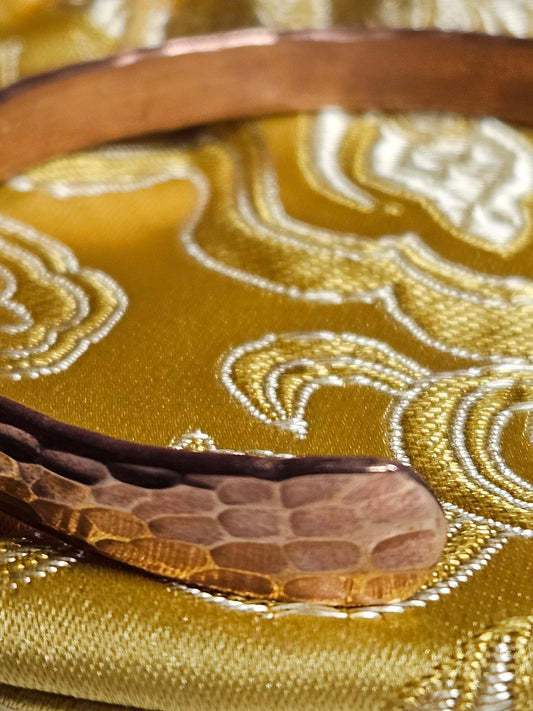 Hammered Narrow Copper Bracelet