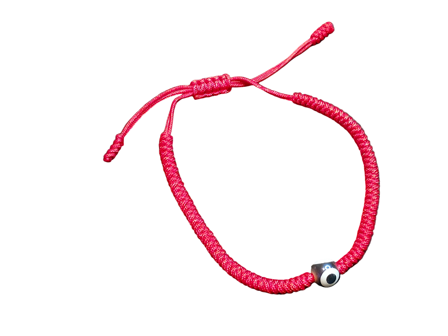 Hand Knotted Nepali Red Cord Evil Eye Bracelet