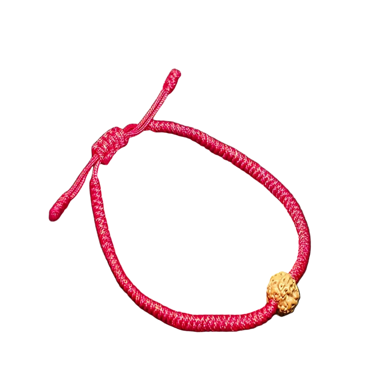 Hand Knotted Nepali Red Cord Rudraksha Bracelet