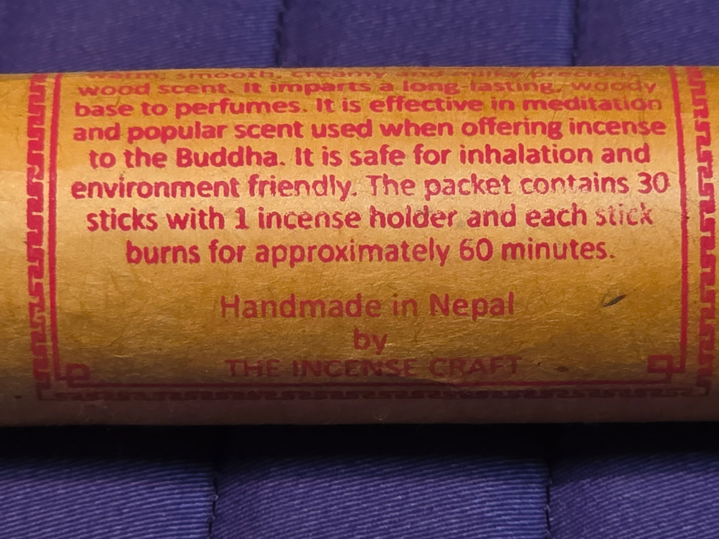 Traditional Tibetan Sandalwood Incense