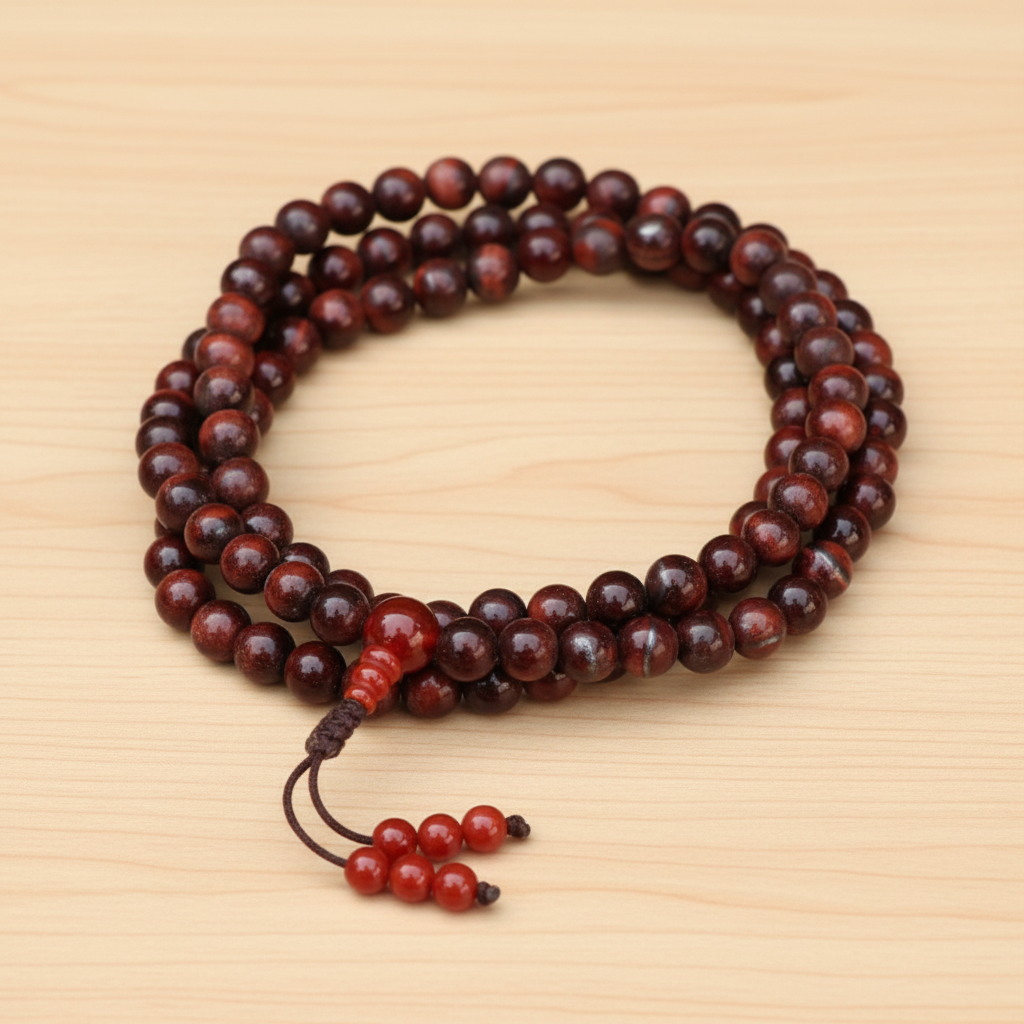 Brown Tiger Eye Mala Necklace