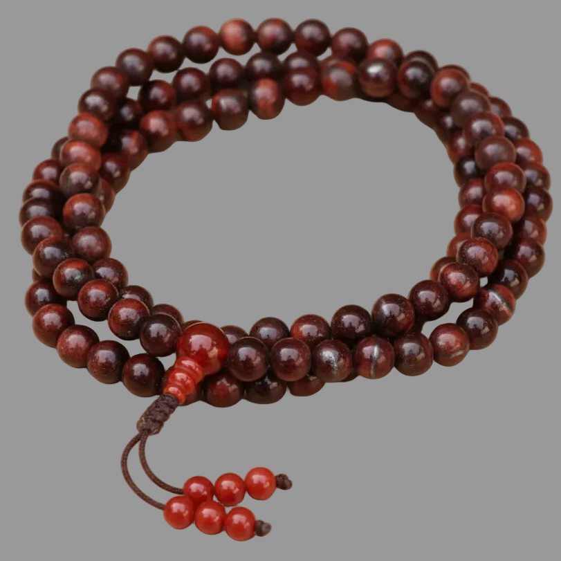 Brown Tiger Eye Mala Necklace