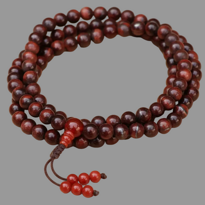 Brown Tiger Eye Mala Necklace
