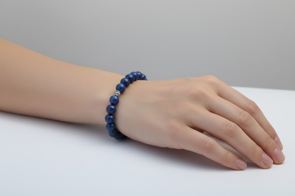 Lapis Lazuli Stone Wrist Mala Bracelet
