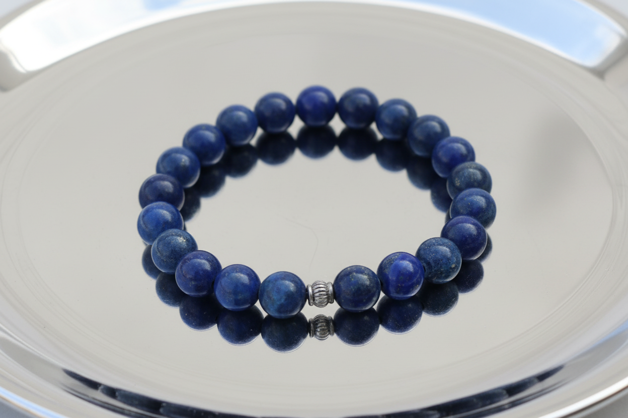 Lapis Lazuli Stone Wrist Mala Bracelet