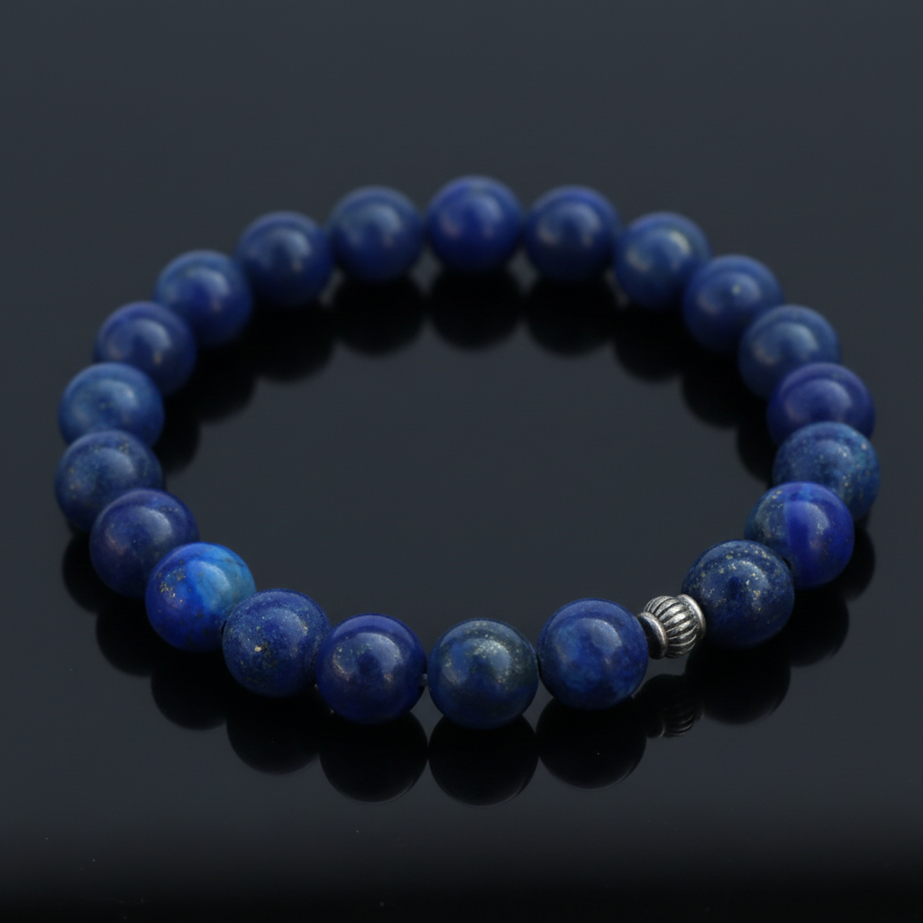 Lapis Lazuli Stone Wrist Mala Bracelet
