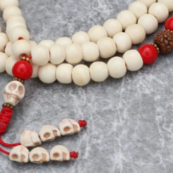 Yak Bone Skull Bead Mala